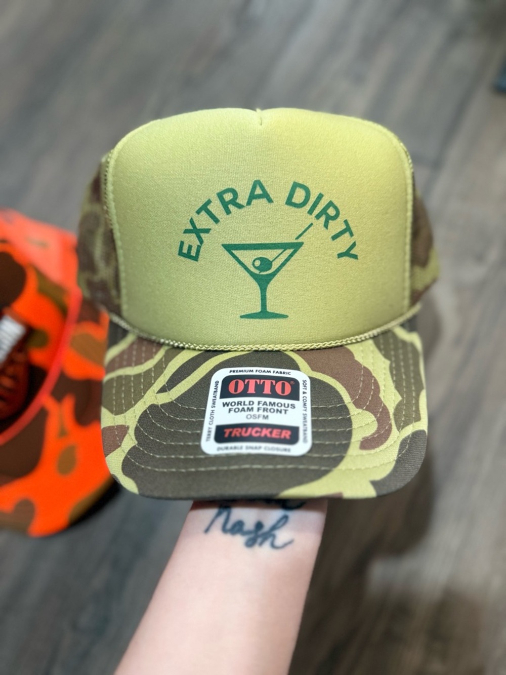 Extra Dirty Trucker Hat Camo Foam Front Snapback OTTO NWT